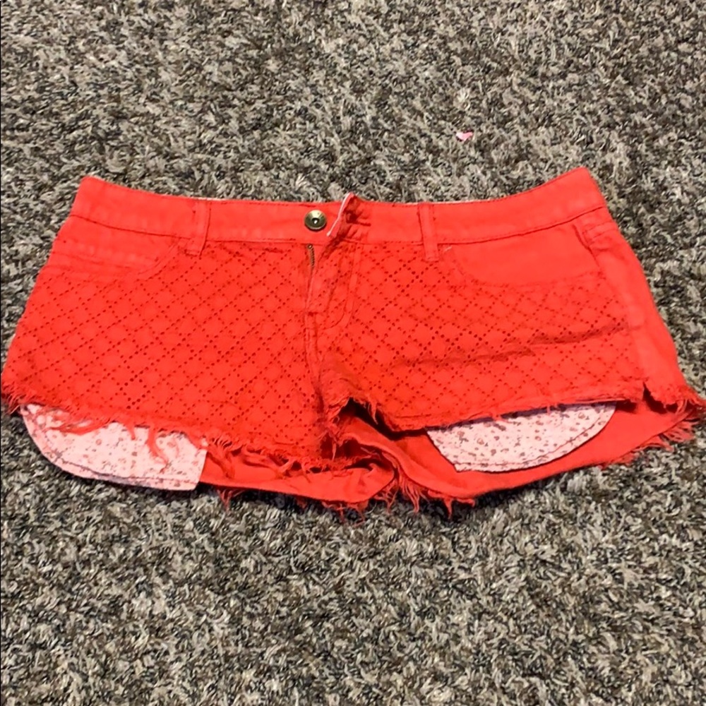 Red shorts